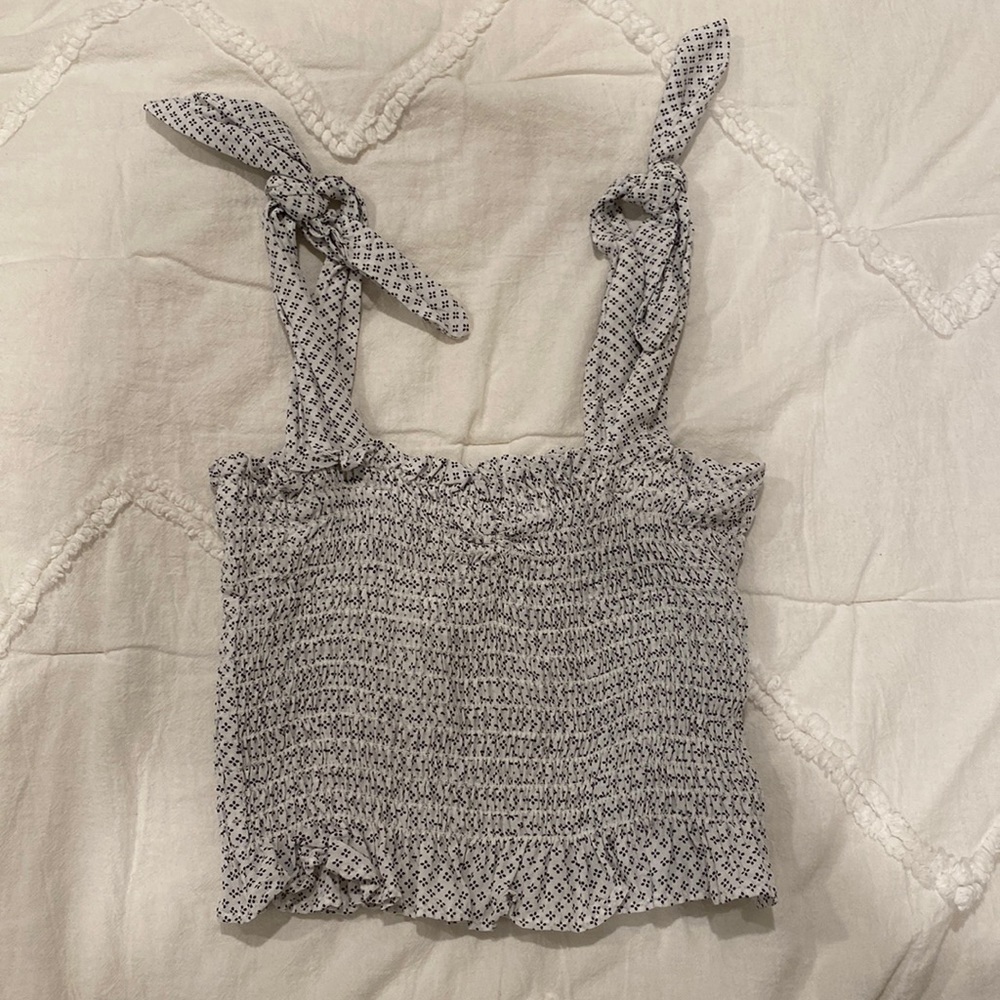 Blue life crop top